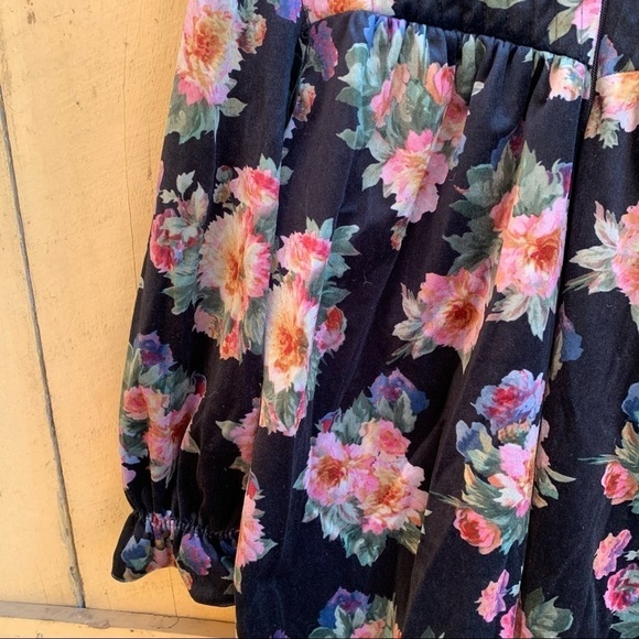 Vintage Floral Cottagecore Long Gown Robe Prairie - Picture 2 of 8